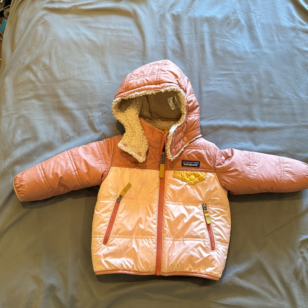 Patagonia baby reversible tribbles coat